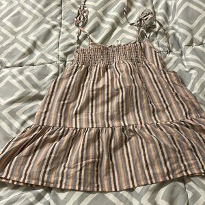 Blu pepper tie strap peplum tank M